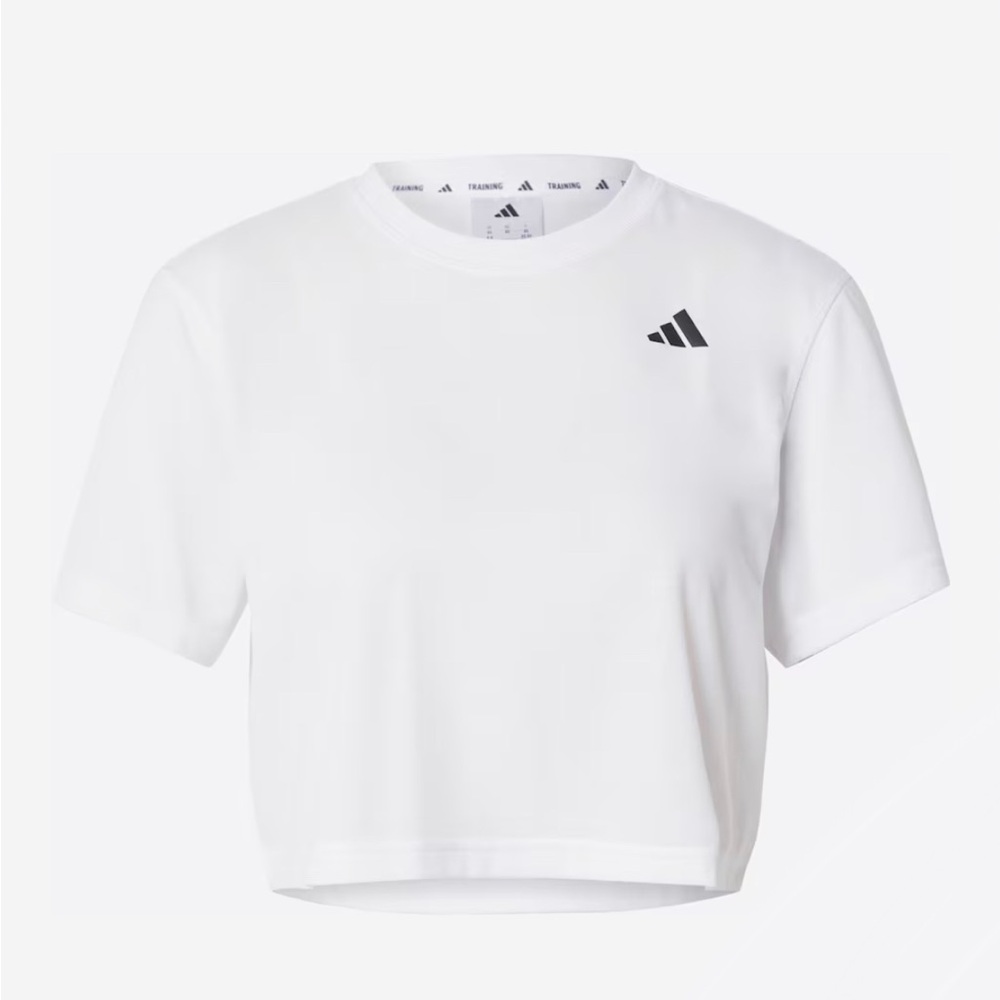 NWT Adidas White Tee with Black Logo Tag XL